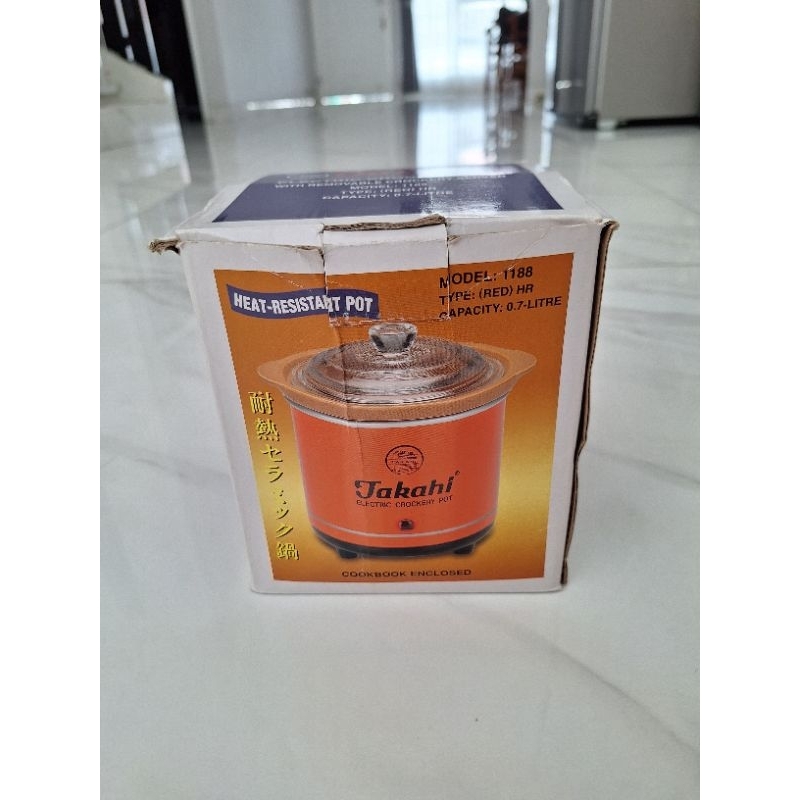 takahi slow cooker 0.7 liter preloved murah