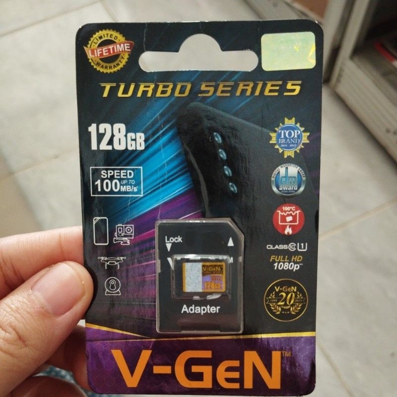 Vgen 128gb 128 gb micro sd memory + adapter