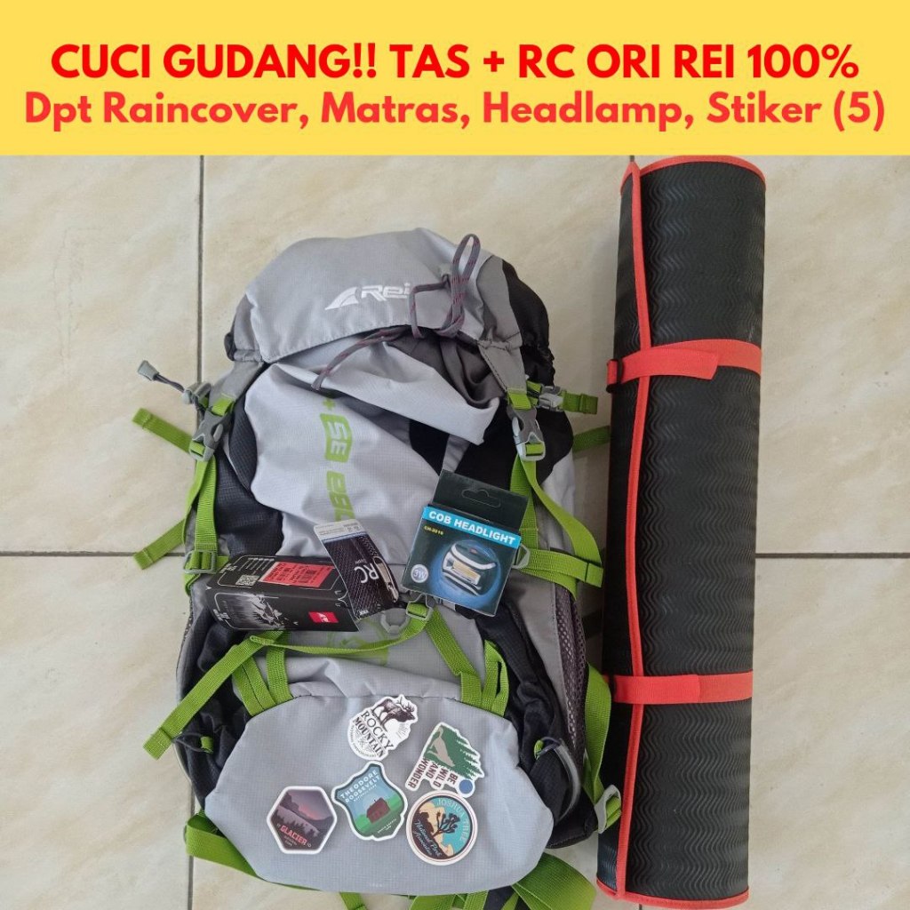 Rei 40 liter (35+5) | Toba Tas Outdoor Gunung Semi Carrier Daypack