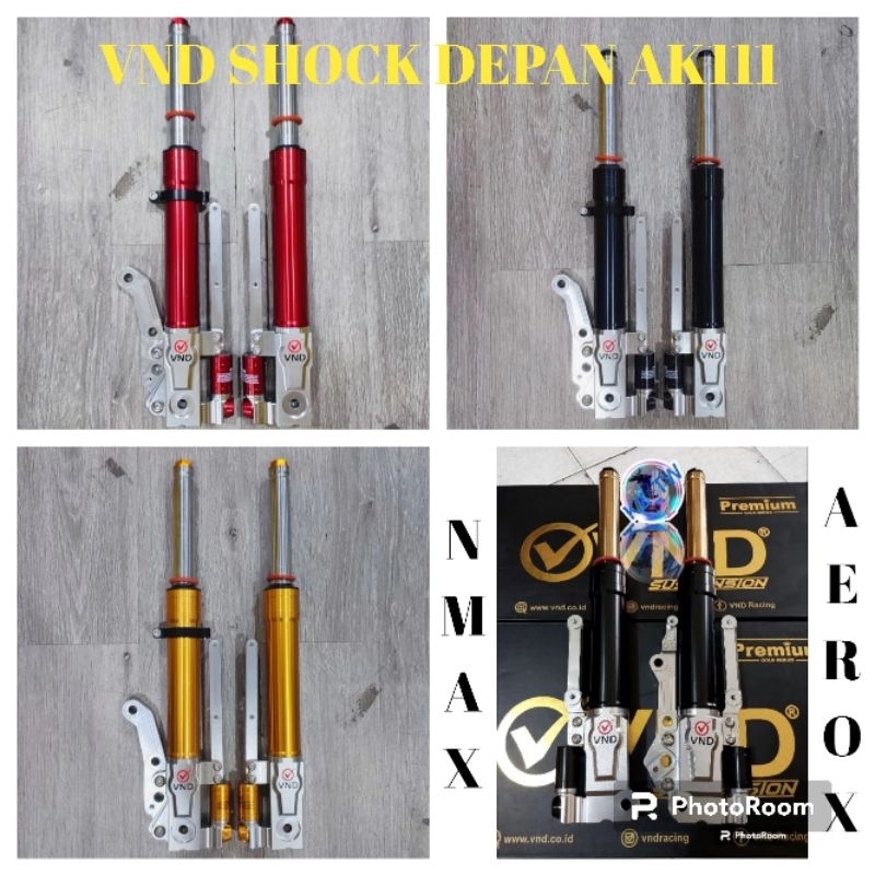 SHOCK DEPAN VND SHOCKBREAKER VND AK111 B1 FOR NMAX OLD/NEW - AEROX OLD/NEW. ORIGINAL VND RACING.