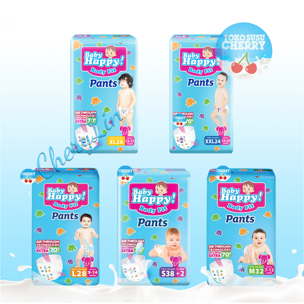 BABY HAPPY PANTS [S40 / M32 / L28 / XL26 / XXL24]