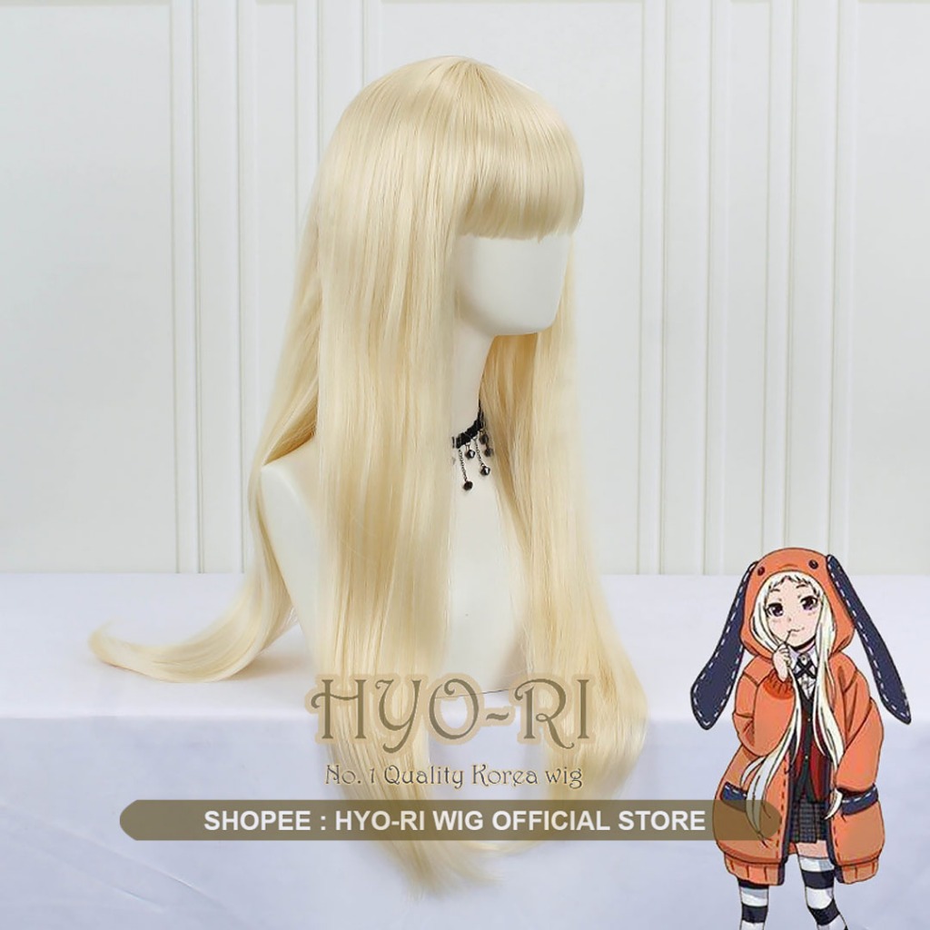HYO-RI WIG : WIG RUNA YOMOZUKI WIG YOMOZUKI RUNA WIG COSPLAY ANIME KAKEGURUI