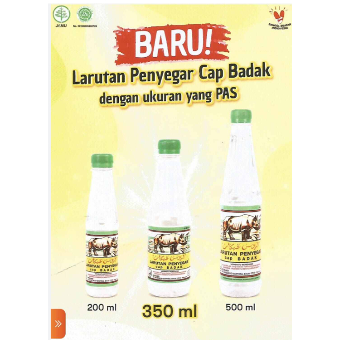 

(Sameday/Instant) 1 Dus Larutan Badak botol 500ml dan 250ml