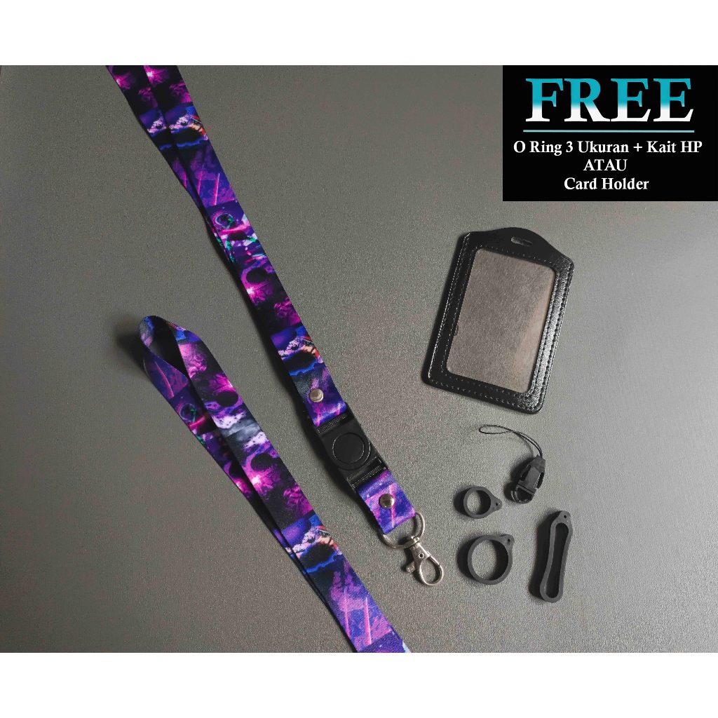 

Lanyard ID Card One Piece Zoro - Tali Gantungan Nametag HP