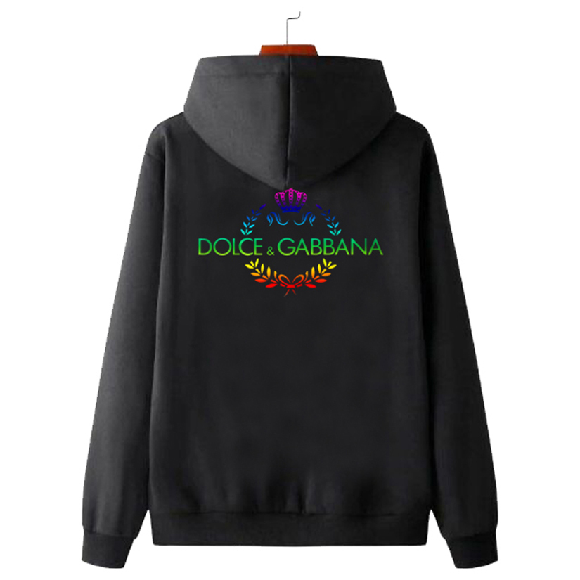 Jaket Hoodie DOLCE AND GABBANA Hoodie Unisex Casual Fashionable Trendy Jumper & Zipper Hoodie Bahan 