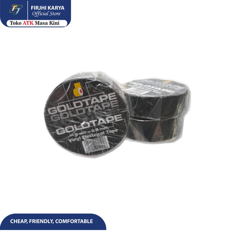 

Solasi Hitam Serbaguna 15mm - Gold Tape