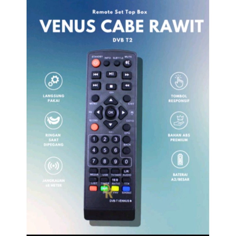 Remote stb Venus cabe rawit dvb t2