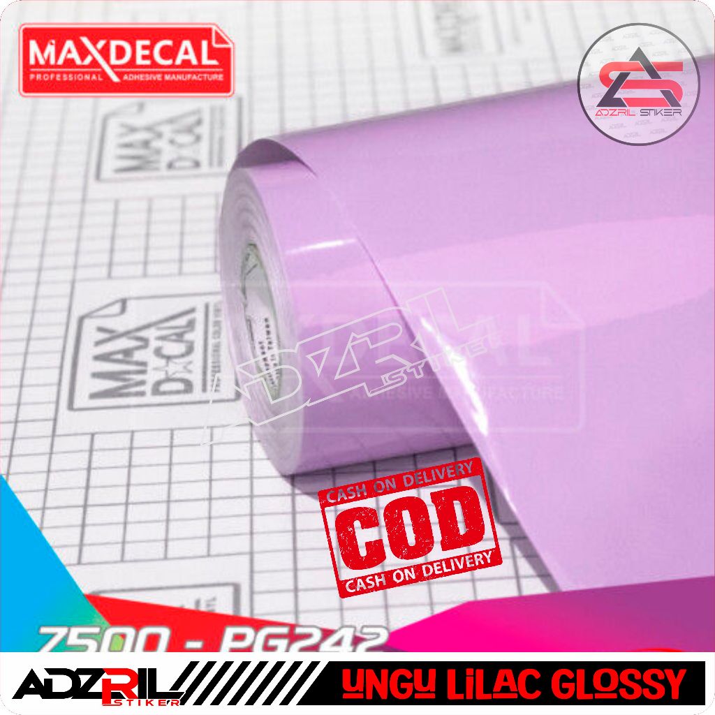 Skotlet MAXDECAL  ungu  lilac(taro) Glossy 6500- POG 043  /skotlet motor / skotlet mobil /skotlet aq