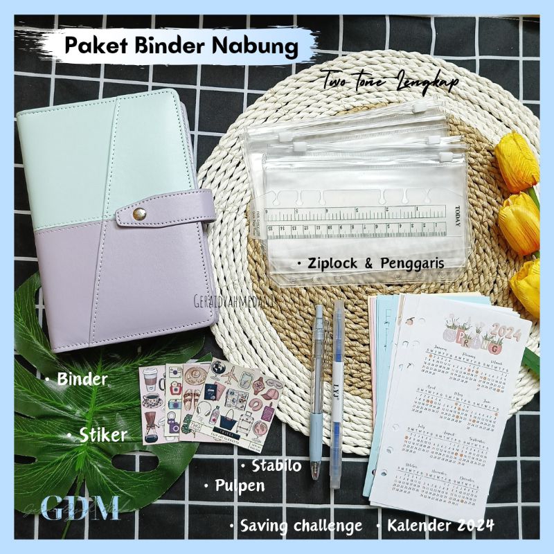 

Paket Binder Nabung Two tone Lengkap