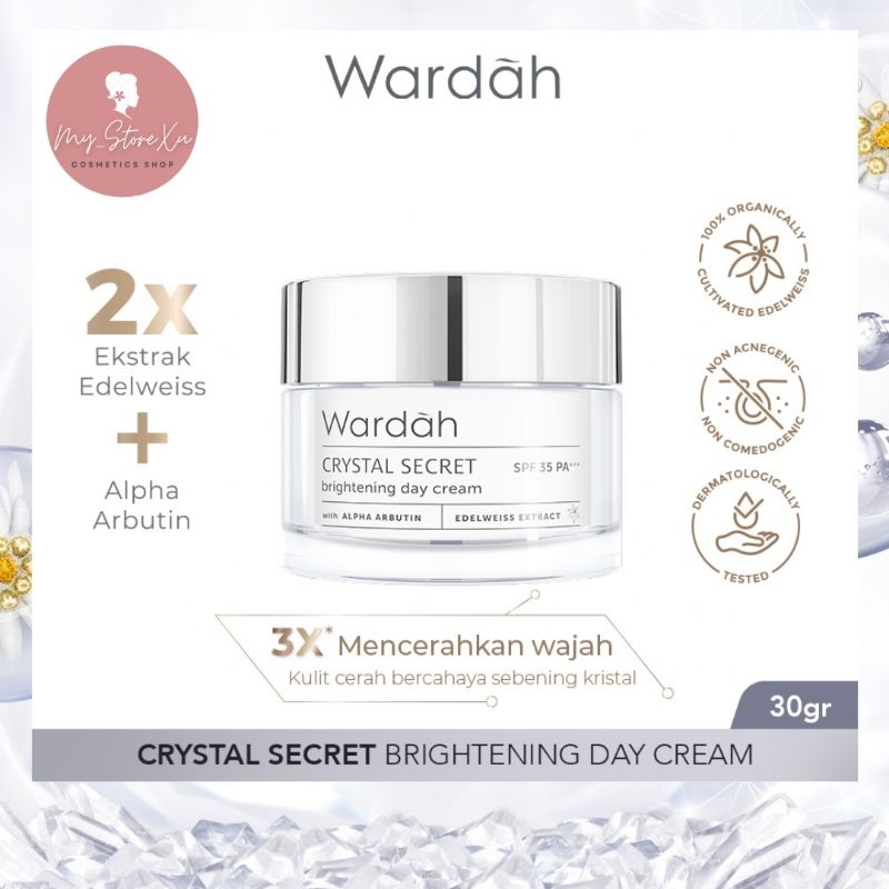 Wardah Crystal Secret Brightening Day Cream - Krim Siang Mencerahkan