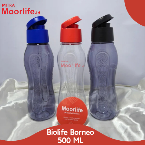 Moorlife Biolife Borneo 500 ML - Botol Minum Plastik