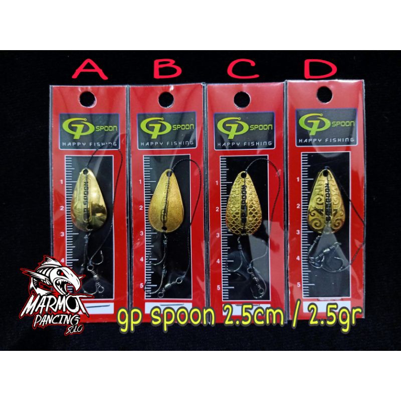 LURE GP SPOON / MICRO SPOON BAHAN KUNINGAN