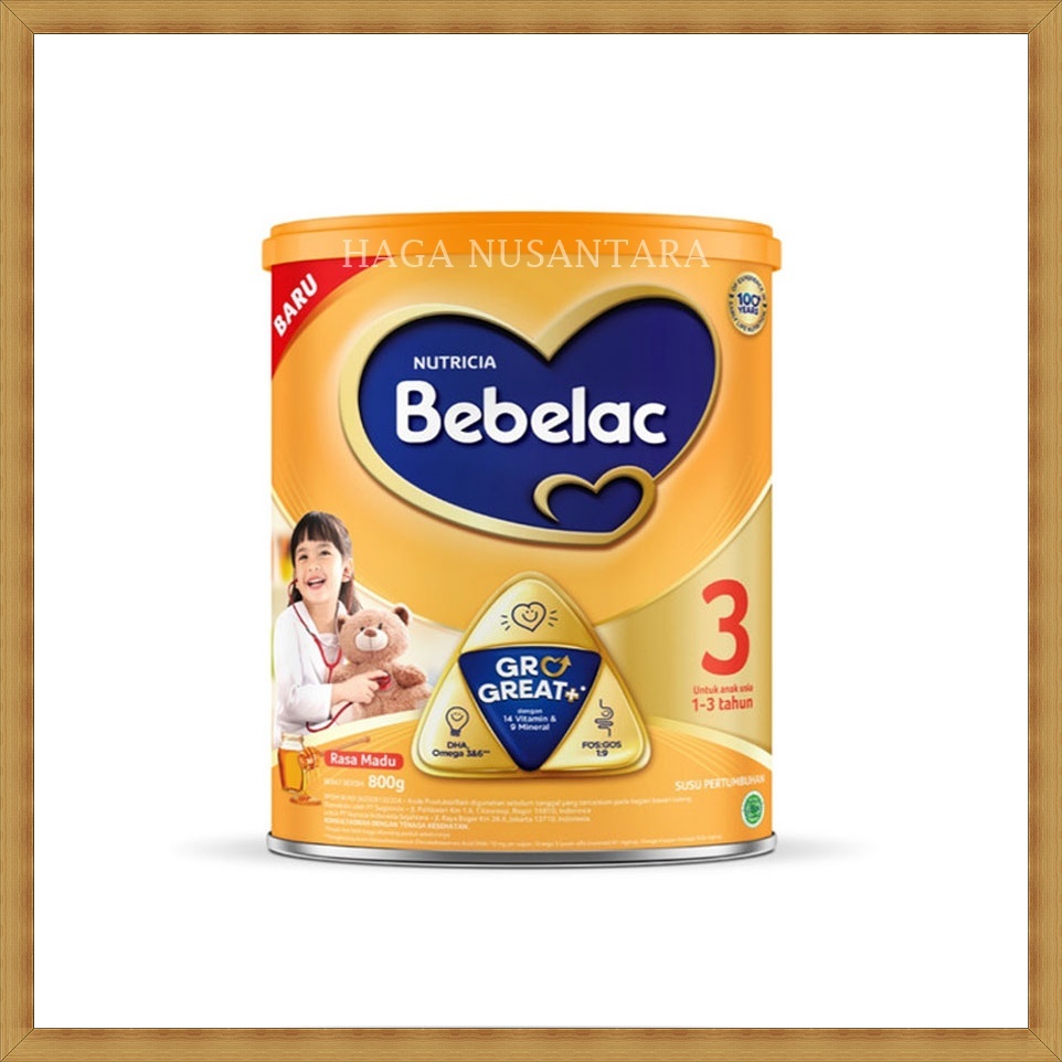 Bebelac 3 Madu 800gr | Bebelac Tahap 3 Rasa Madu 800 gram (Usia 1-3 Tahun)