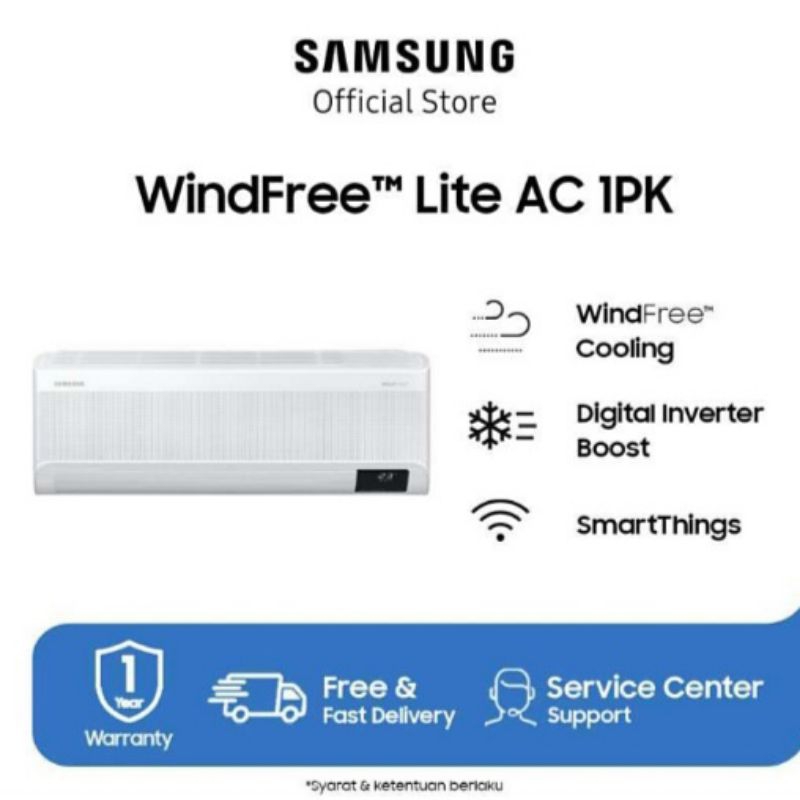 AC Samsung inverter 1/1.5/2 pk type AR 10/13/18 B/CYFAAWKNSE Fast Cooling R.32 Wi-Fi