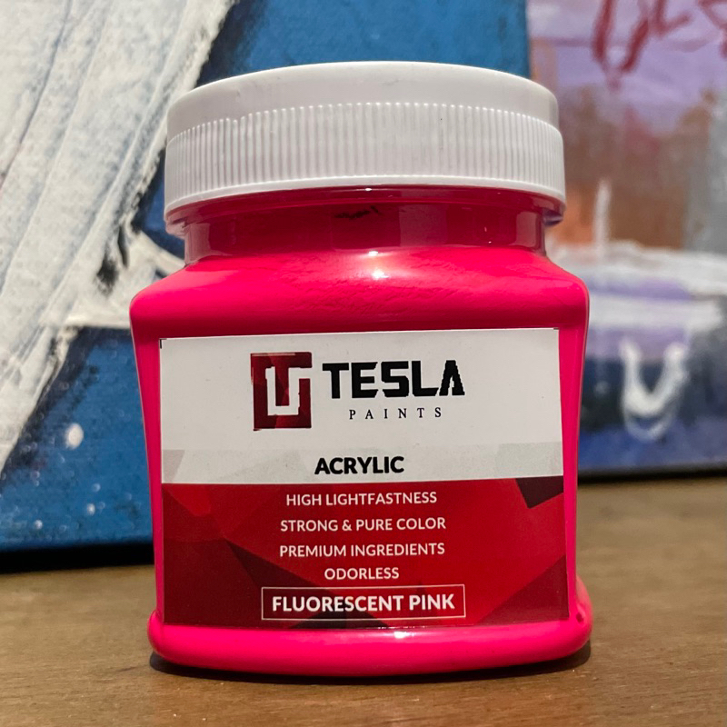 

TESLA PAINTS - ACRYLIC - FLUORESCENT PINK 125ML