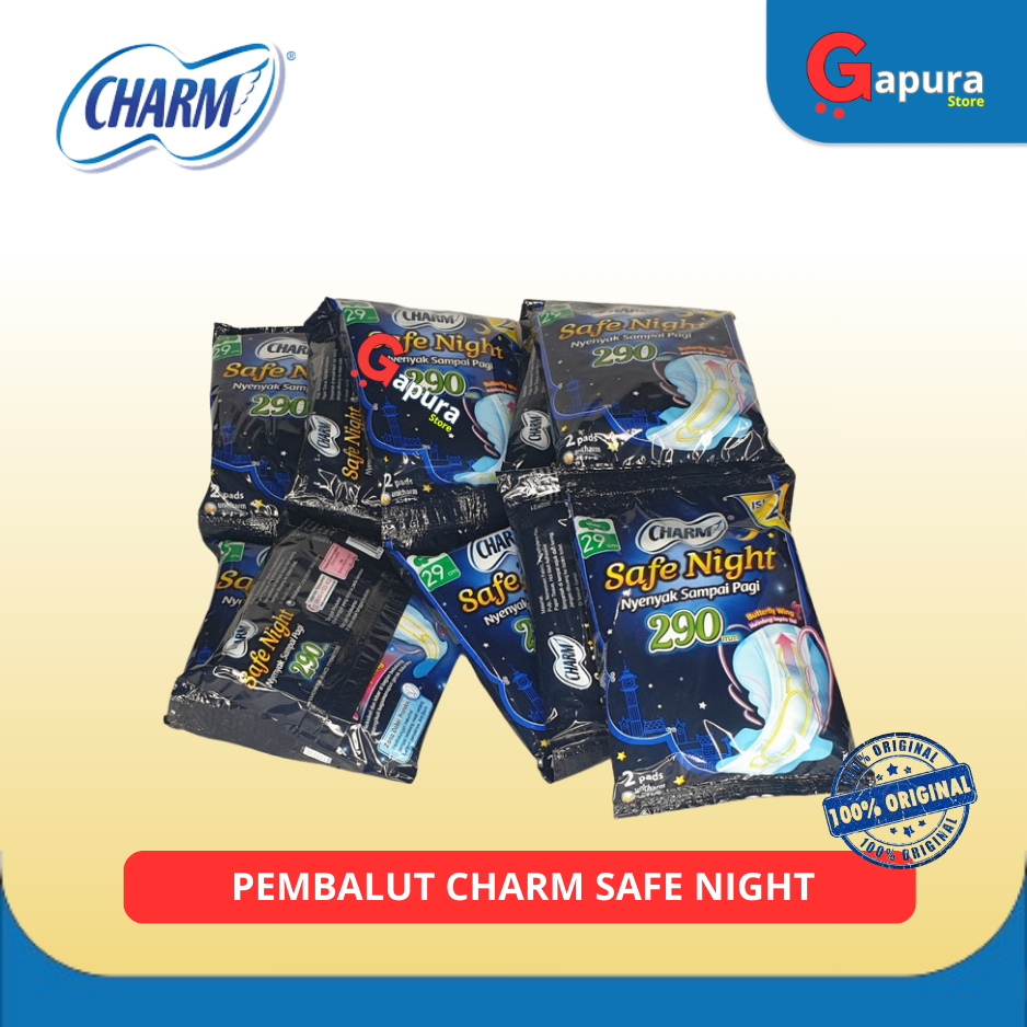 pembalut charm safe night