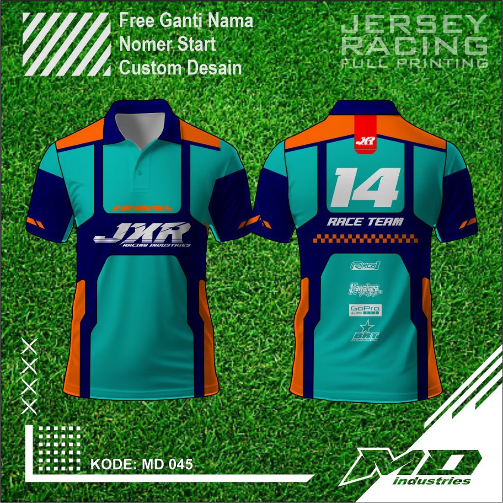 Jersey Balap Desain Keren - Baju Balap Racing Printing - Jersey Simple Keren