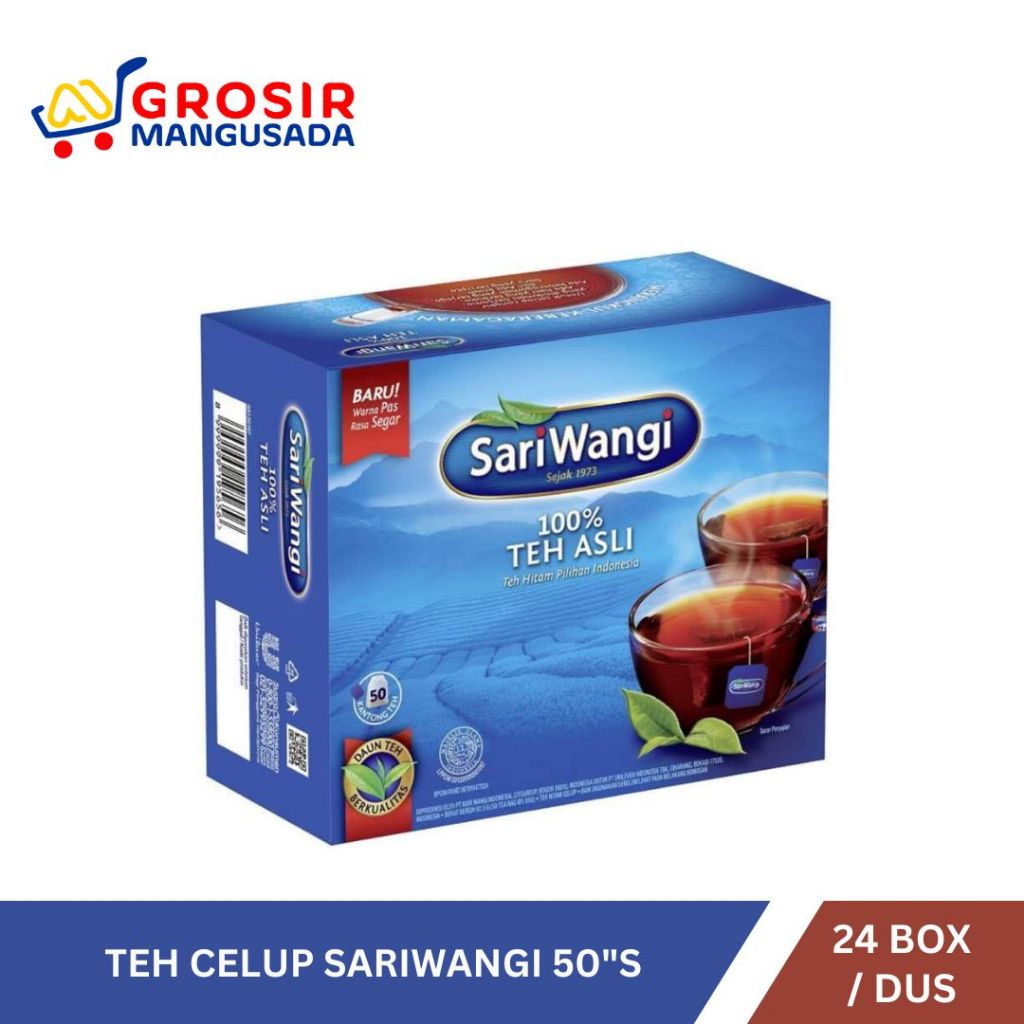 

Sariwangi Teh Celup Asli isi 50 Harga Grosir - 1 dus isi 24 box