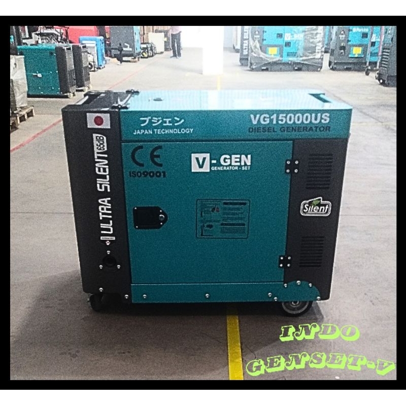 GENSET PORTABLE SILENT V-GEN VG15000US GENERATOR SET 10KVA