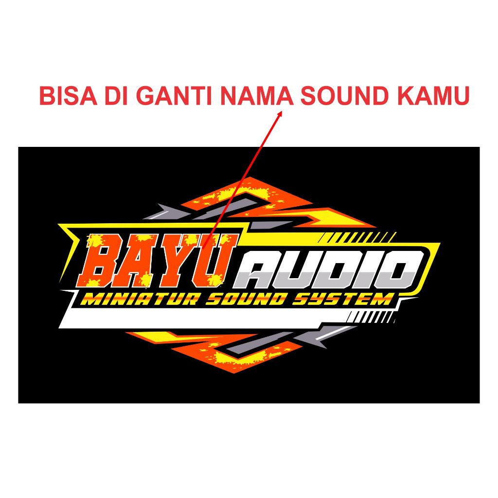 BENDERA SOUND MINI CUSTOM UK 90 X 50 CM