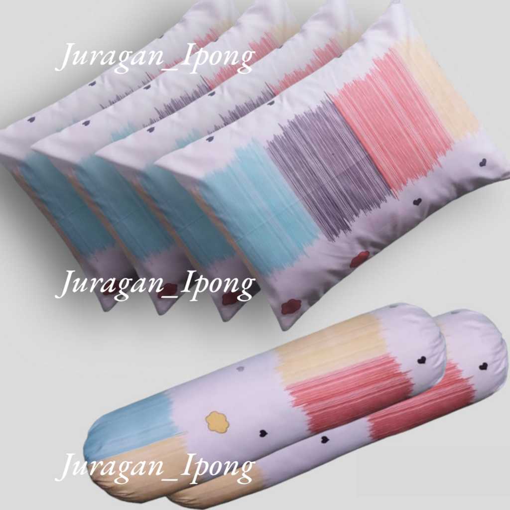 paket sarung bantal dan guling murah dewasa bahan katun polymicro adem untuk tidur