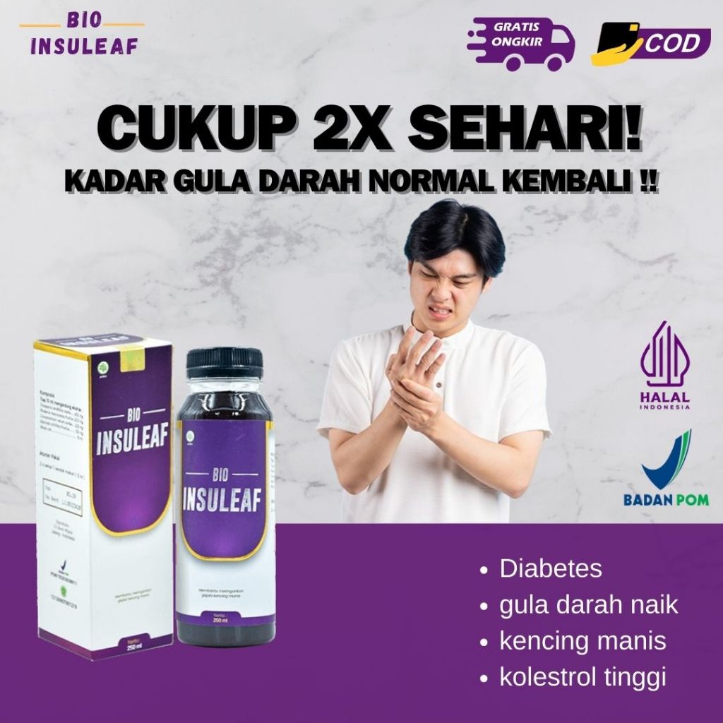 

Bio Insuleaf GAJIAN SALE!! Ampuh Atasi Kadar Gula Darah Diabetes Kencing Manis Asam Urat & Kolestrol