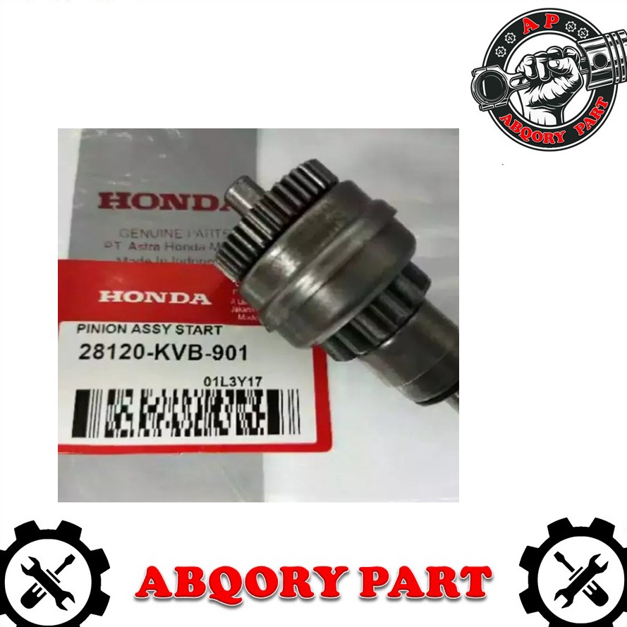 Baru ABQORY PARTGEAR GIGI PINION GRANAT DOUBLE STARTER HONDA BEAT VARIO BEAT F1 VARIO F1 SPACY SCOOP