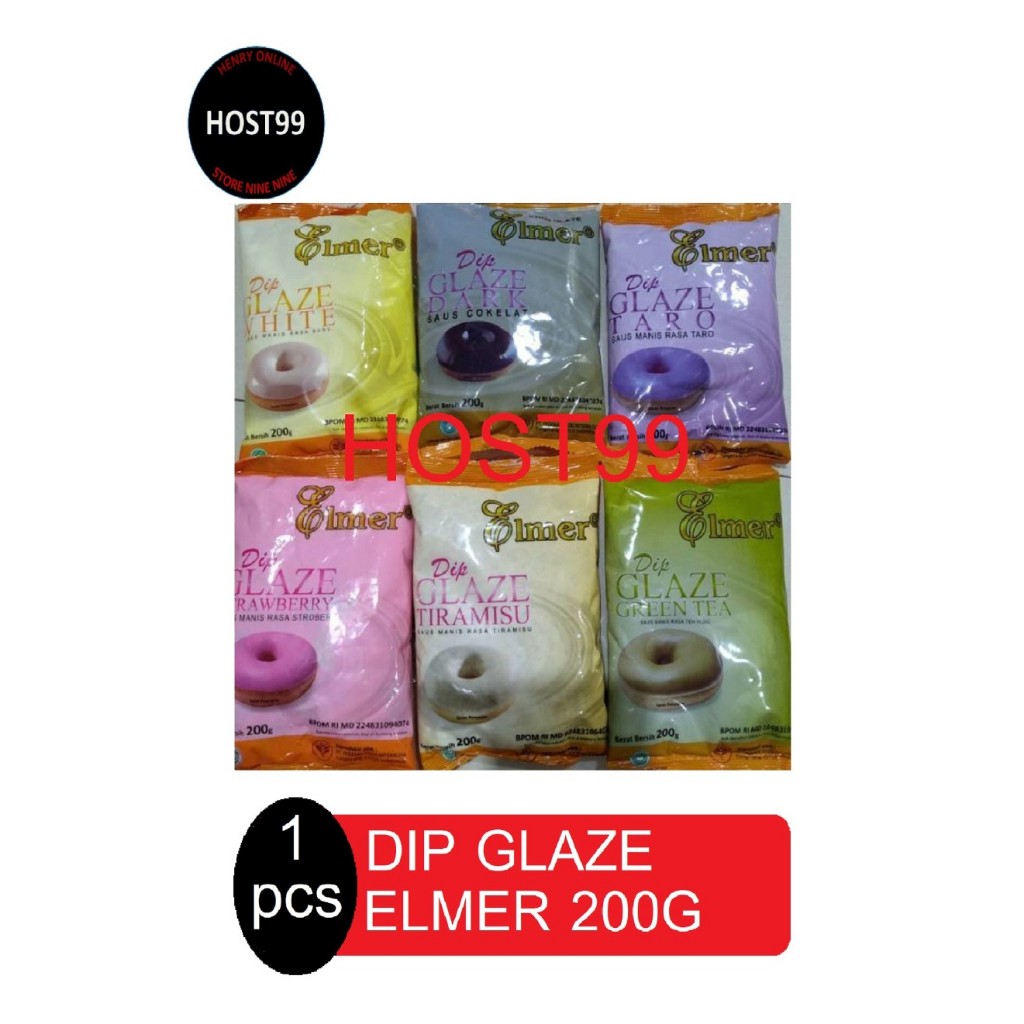 

DIP GLAZE SAUS CAIR TOPPING DONAT DIPGLAZE MANIS RASA ELMER 200G