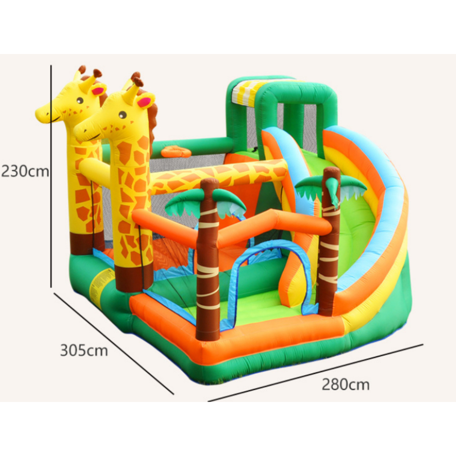 Inflatable Bounce Istana Balon Murah Besar Doctor Dolphin Jumping Dear