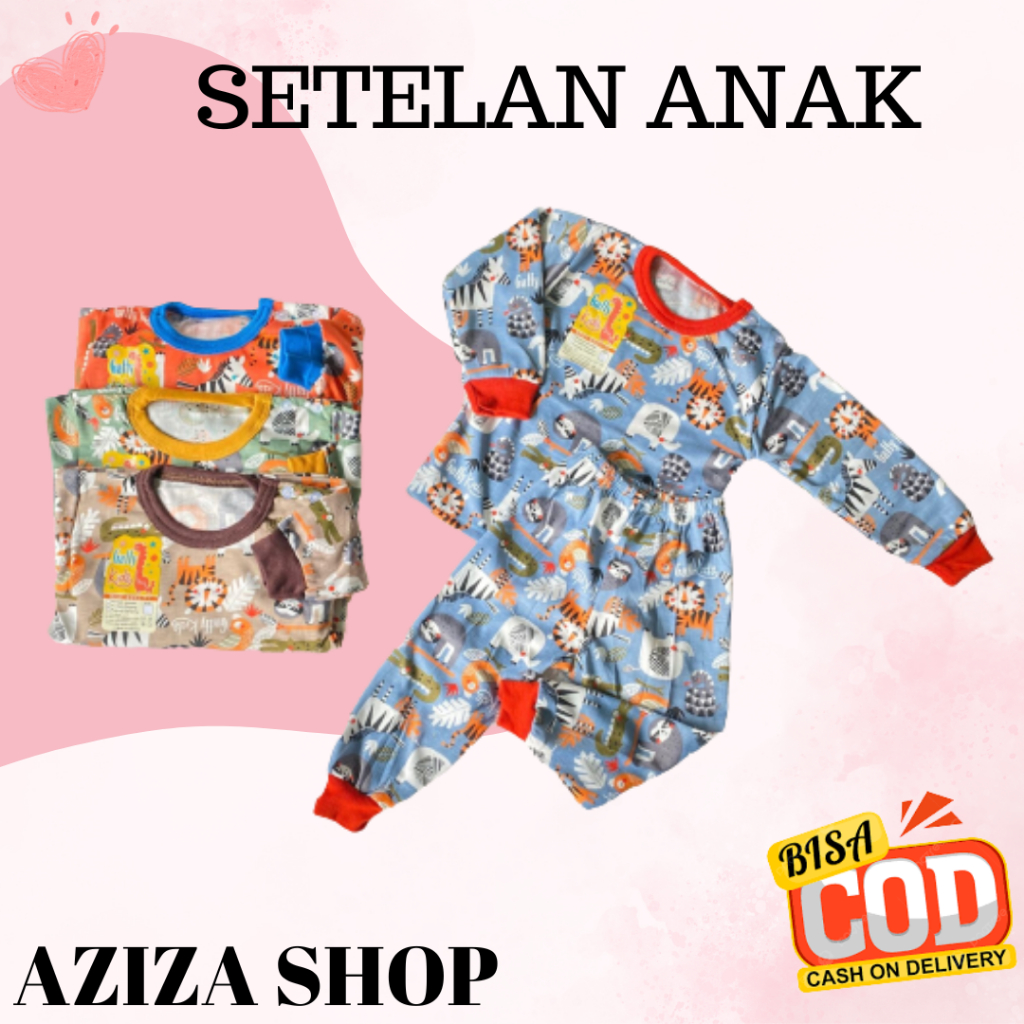 PIYAMA ANAK HALUS GAFFY KIDS 100 RB 4 STEL BISA COD