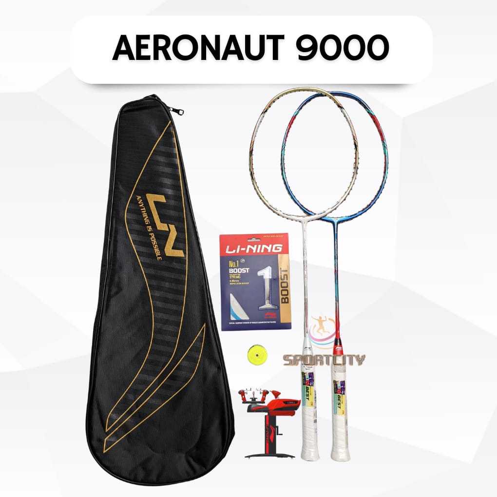 Raket Badminton Lining Aeronaut 9000 9000C 9000D 9000I Combat Drive Instinct C D I Original
