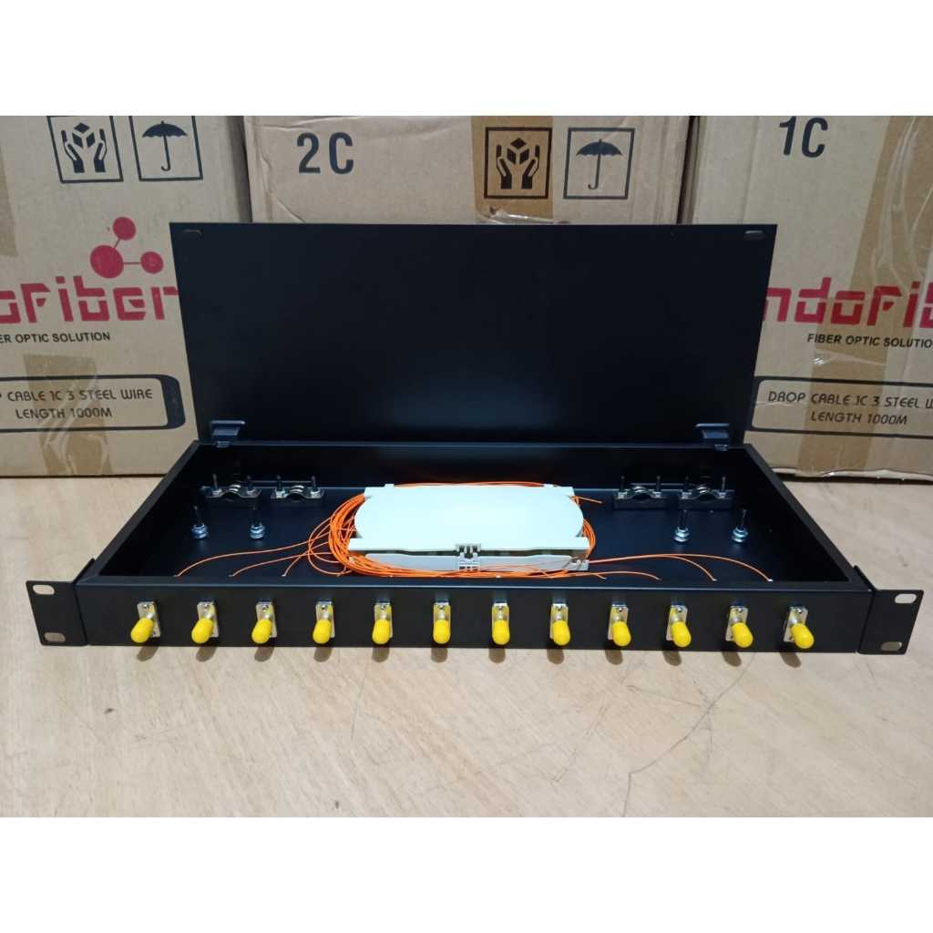 OTB Rack 12 port ST Multimode OM2 + pigtail - OTB FO