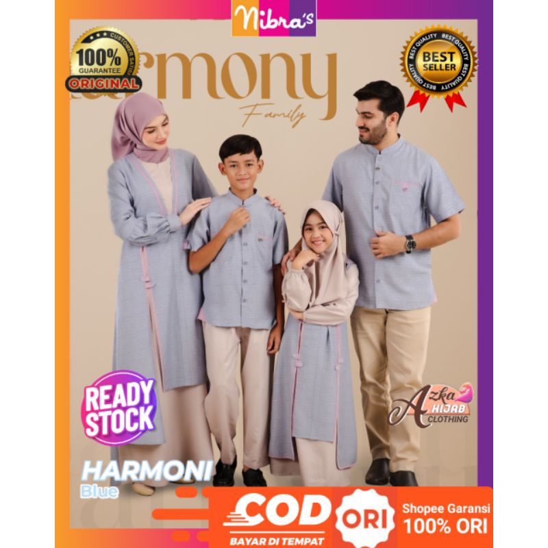 READY STOCK NIBRAS SARIMBIT HARMONY BLUE NIBRAS TERBARU LEBARAN 2024 / NIBRAS SARIMBIT KELUARGA 2024