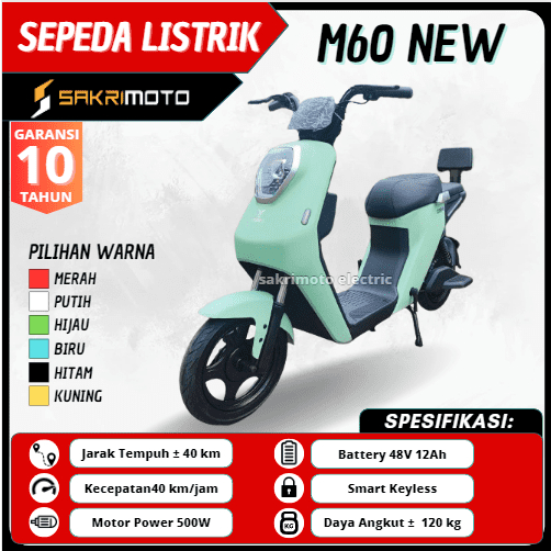 sepeda listrik motor M60 UWINFLY garansi RESMI selis murah