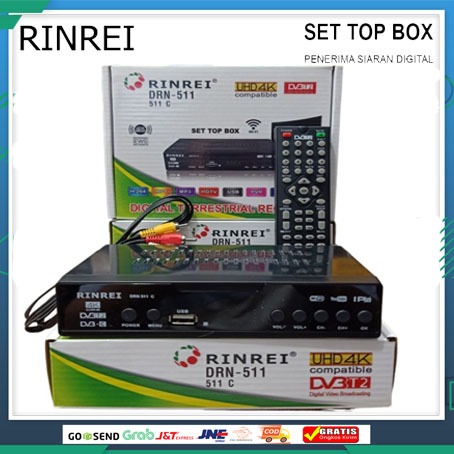STB Set Top Box RINREI DRN511 DVB T2 TV Digital