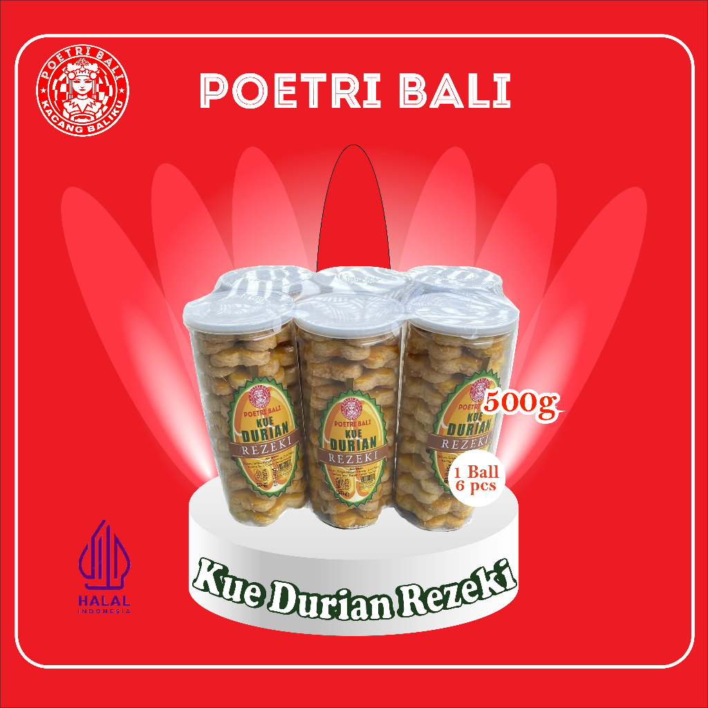 

Kue Durian Rezeki 1Ball/6pcs
