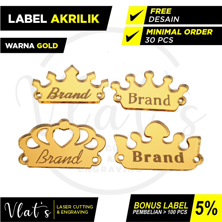 

Label Hijab Mahkota | Label Akrilik | Label Nama Sendiri | Label Custom
