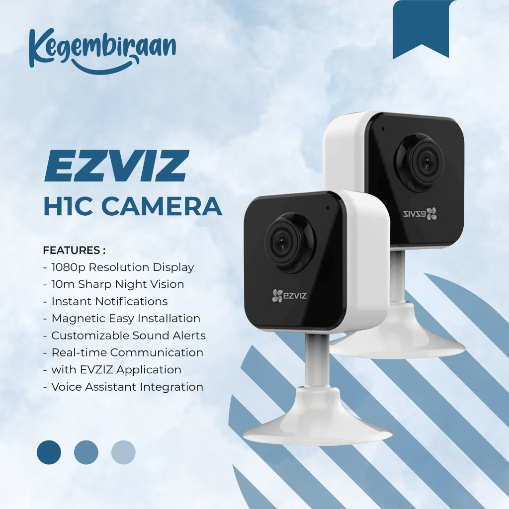 Ezviz H1C CCTV Smart Home Portable WiFi Camera 2MP 1080p WIDE ANGLE