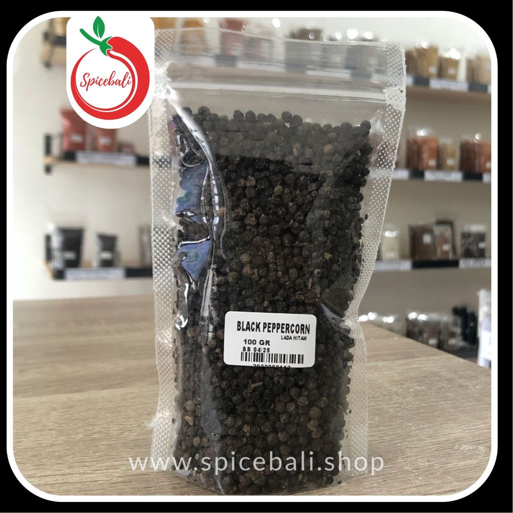 

Merica Hitam Butir Utuh 100 gr / Black Peppercorn 100 gr / Lada Hitam Utuh / Black Pepper Whole