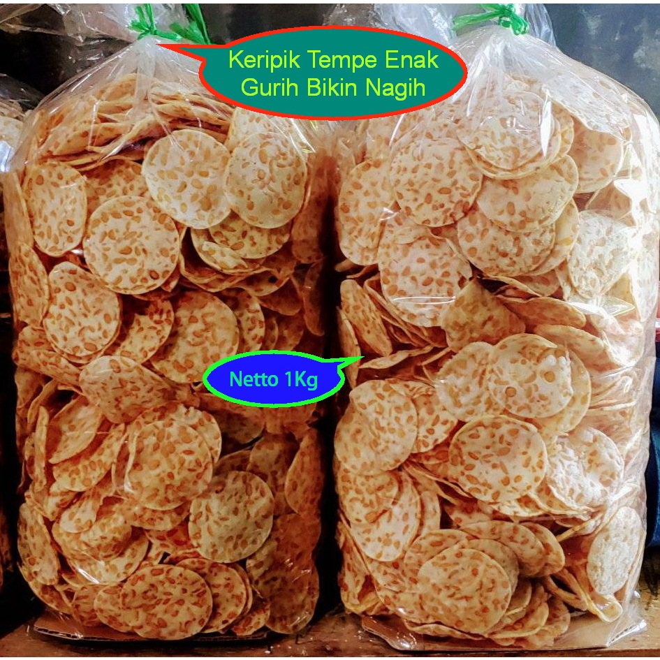 

Keripik TEMPE 1Kg Enak Gurih Renyah Pasti Bikin NAGIH,Oleh-Oleh Khas Kebumen