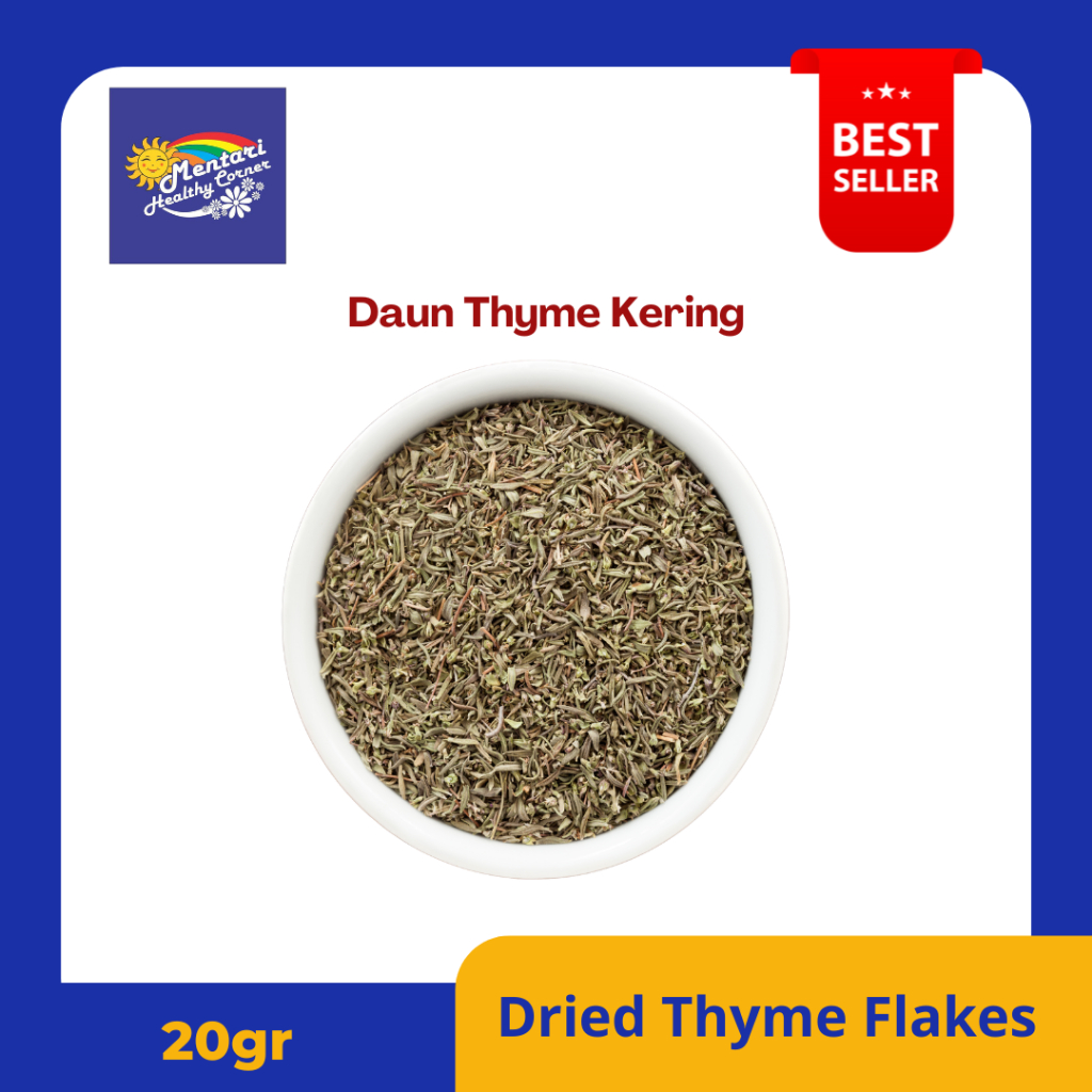 

Thyme Leaves Flakes 20gr / Daun Thyme Kering 20gr / Dried Thyme Leaves 20gr