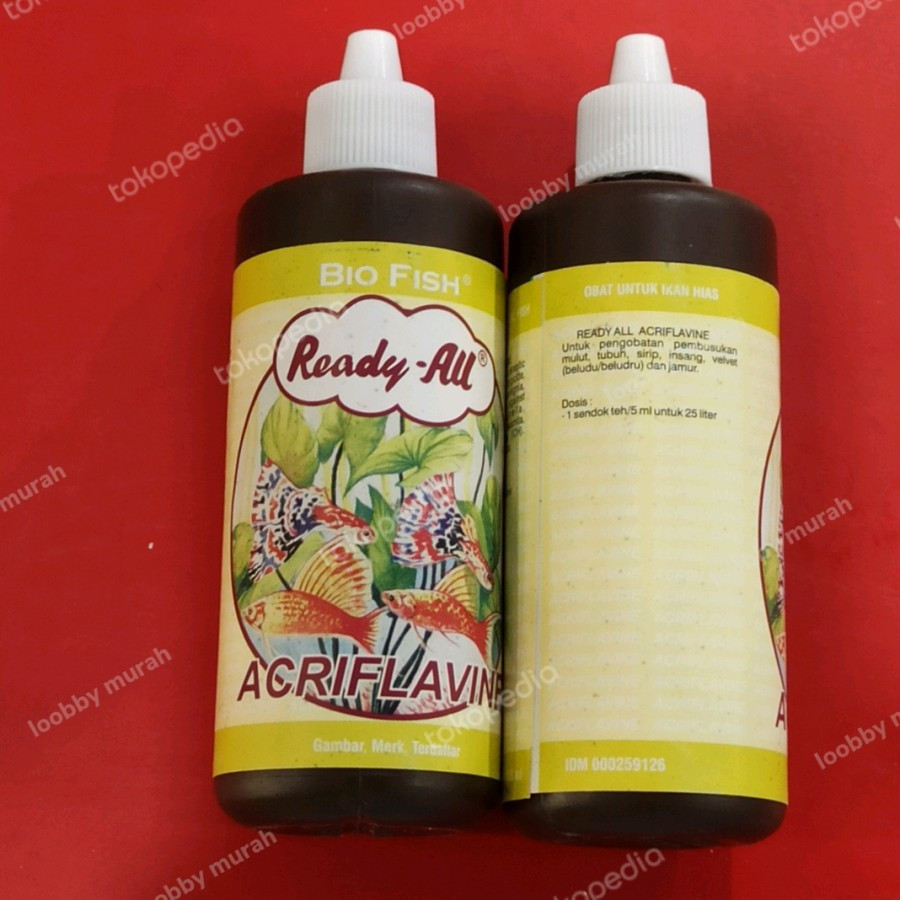 Blitz Obat Ikan ACRIFLAVINE HCL BPC 100ml 100cc Ready All Infeksi Eksternal Obat Kuning Aquarium