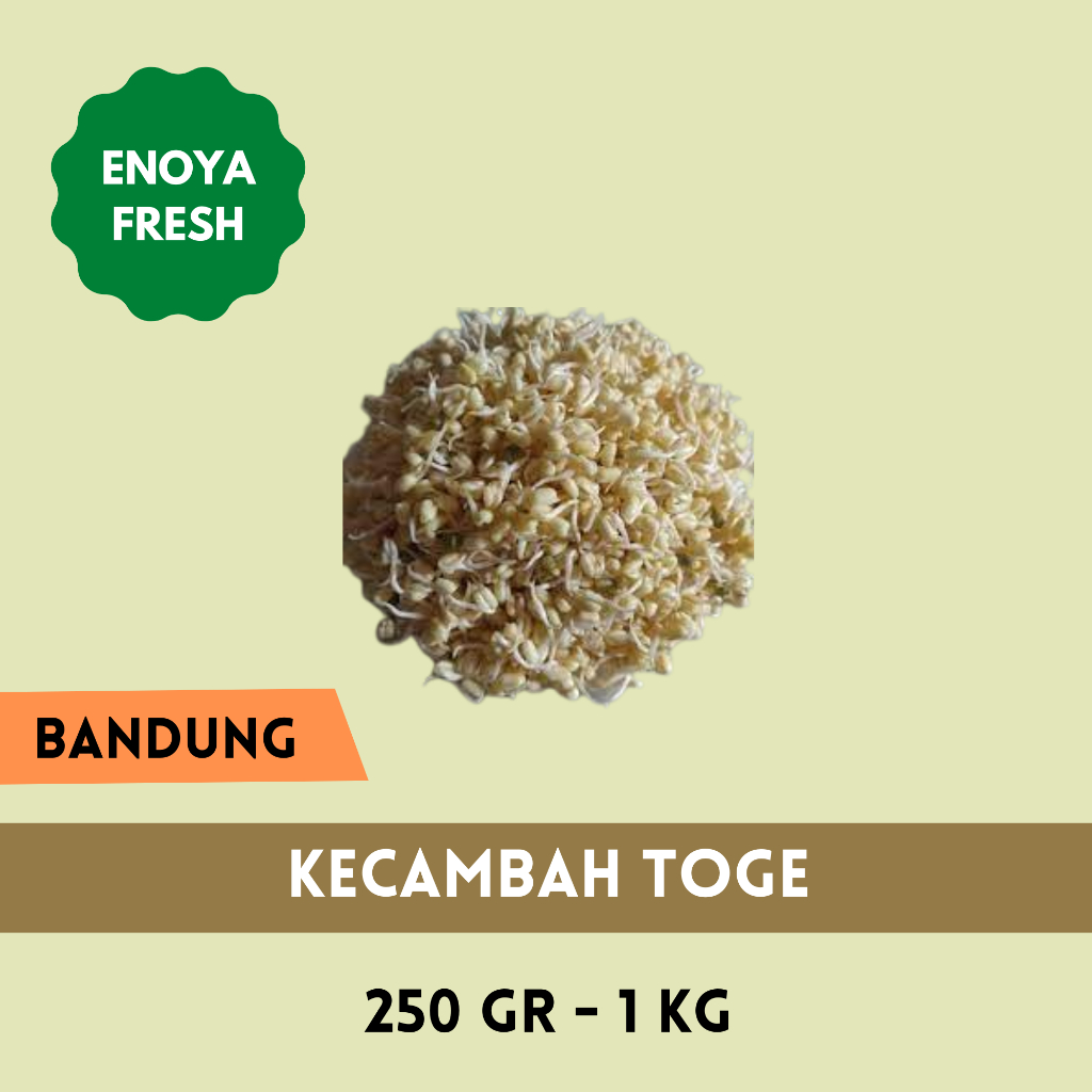 

Kecambah Toge 250 gr - 1 kg Bandung