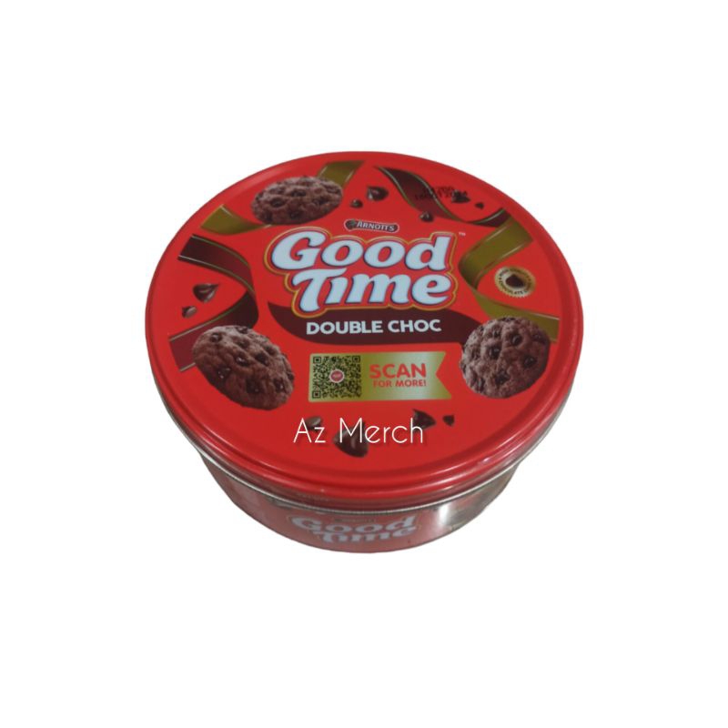 

Good Time Cookies Double Choc Kaleng 149g