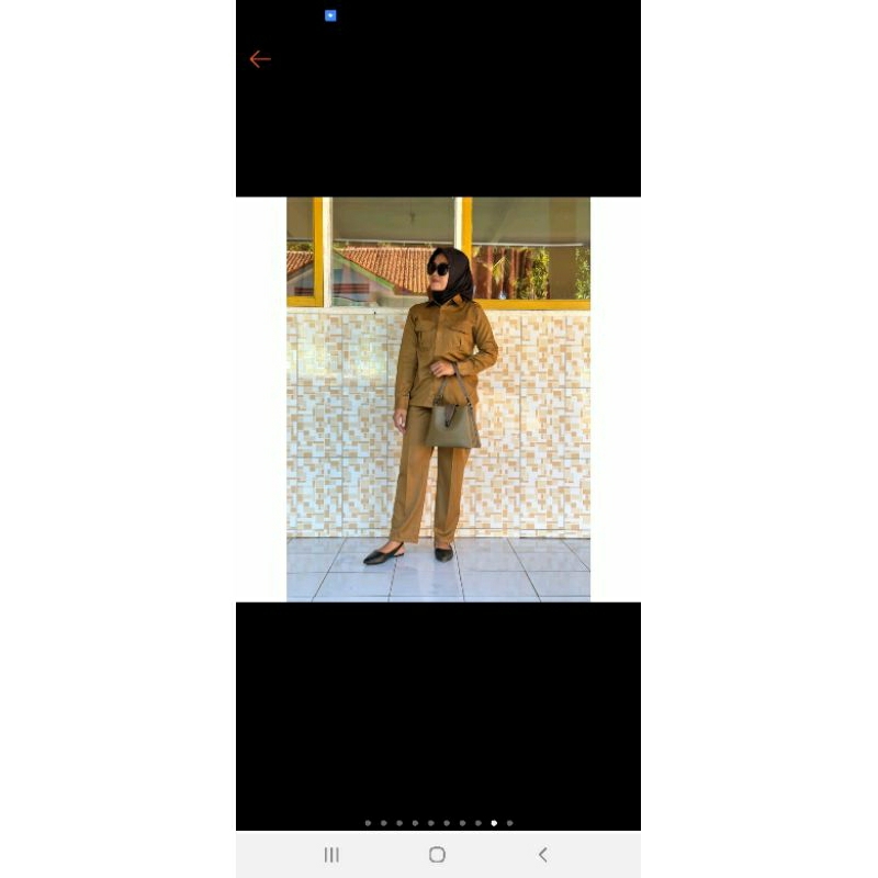 Seragam Khaki PNS Wanita Pemda Tua