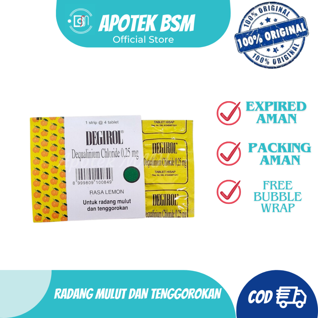 Degirol Lemon untuk Mengobati Sakit Tenggorokan & Radang