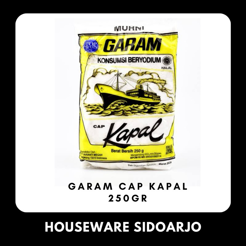 

Garam Cap Kapal 250Gr Garam Dapur