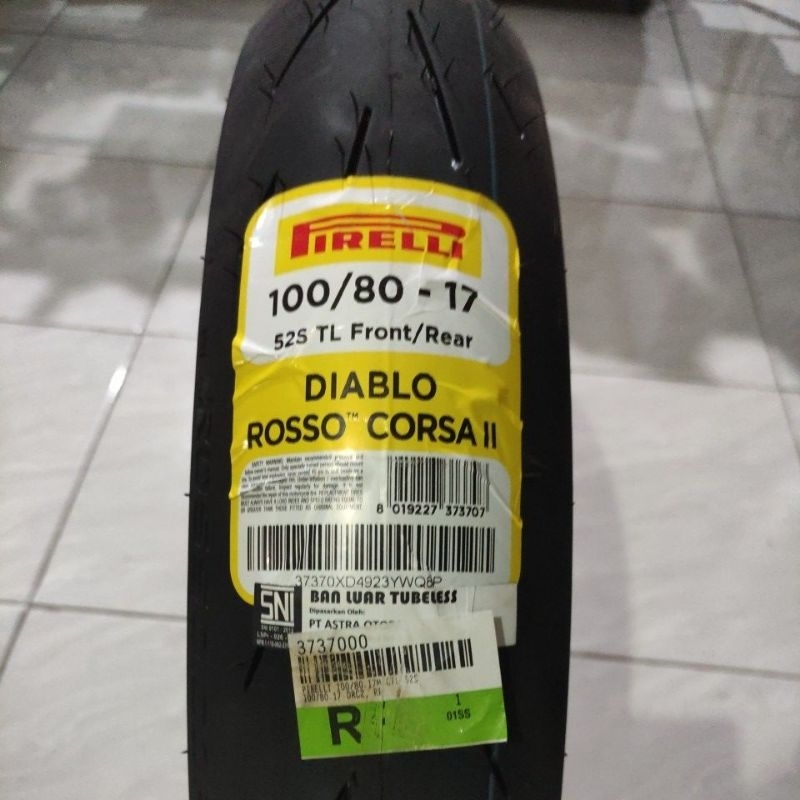 Ban Race Pirelli Diablo Rosso corsa II 100 80 17 PIRELLI DIABLO ROSSO CORSA 2 17 10080 satuan