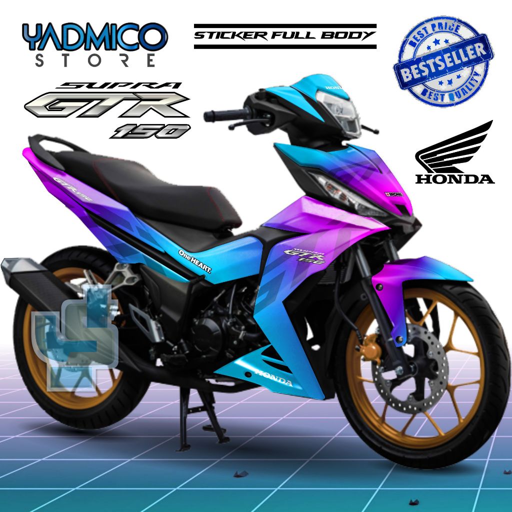 Decal Supra GTR 150 Full Body - Stiker Supra GTR Full Body - Decal Hologram Supra GTR 150 Variasi - 