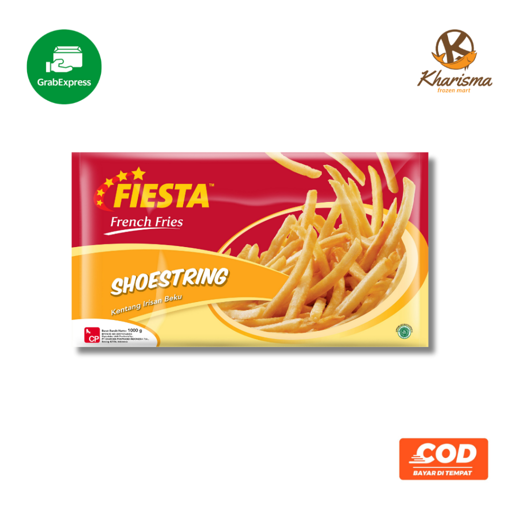 

French Fries Kentang Goreng Fiesta 1kg (Area Sumbar) Kharisma Frozenmart